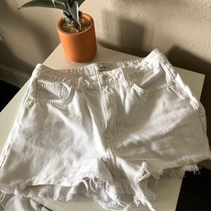 Forever 21 White Denim Shorts